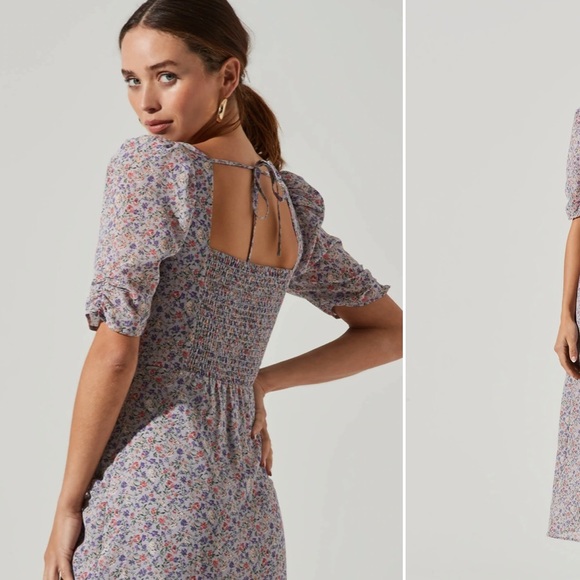 Astr | Dresses | Astr The Label Front Slit Milkmaid Dress | Poshmark